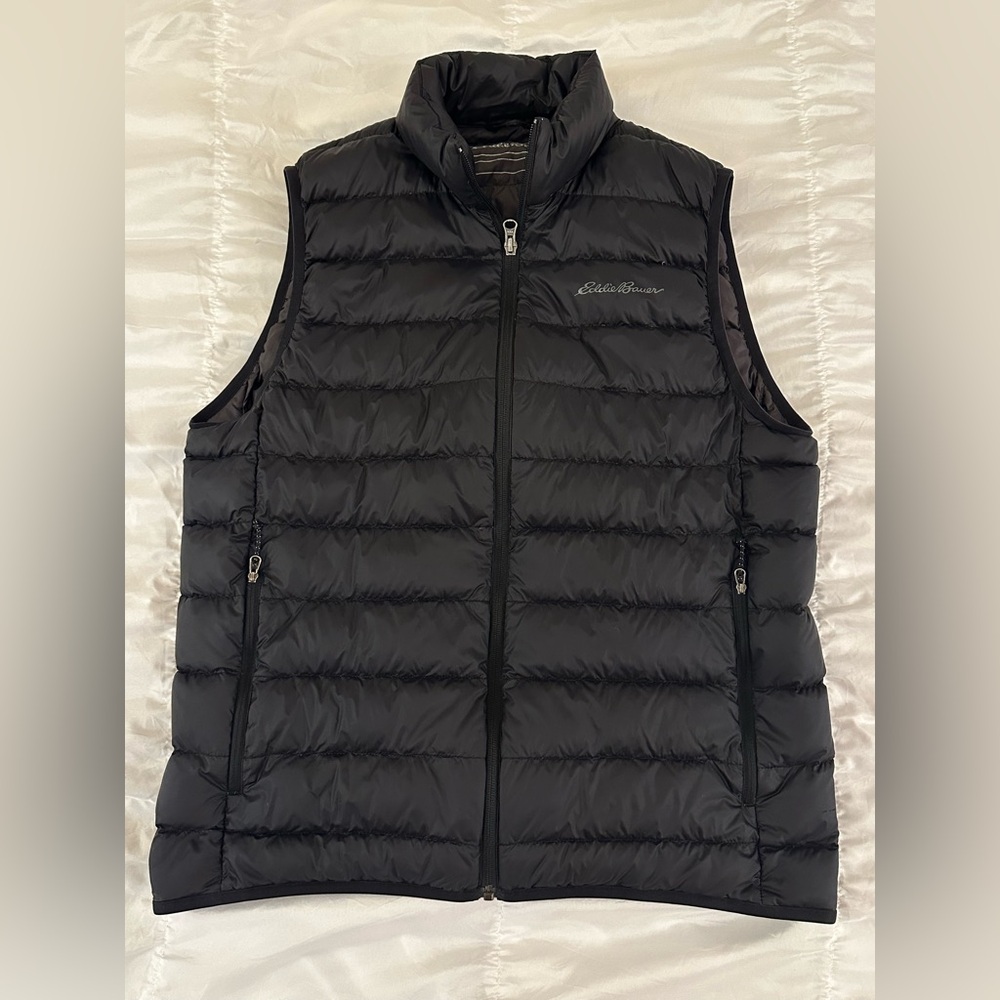 Eddie Bauer Men's Black Puffer Vest